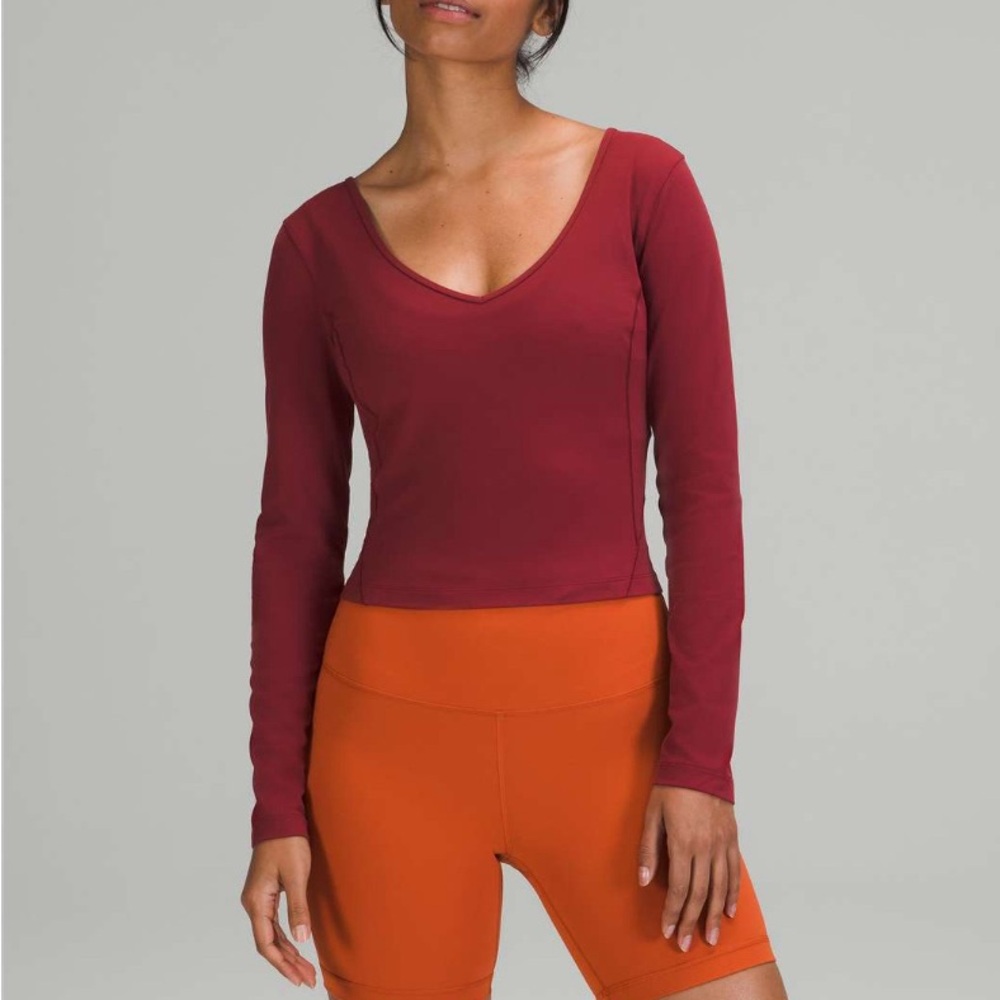 Lululemon Align Long Sleeve Shirt Mulled Wine